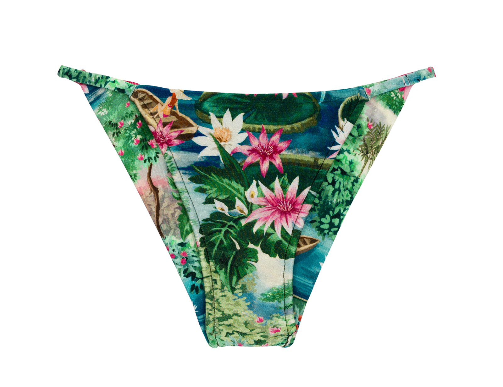 Green Tropical Cheeky Brazilian Bikini Bottom Bottom Amazonia Cheeky