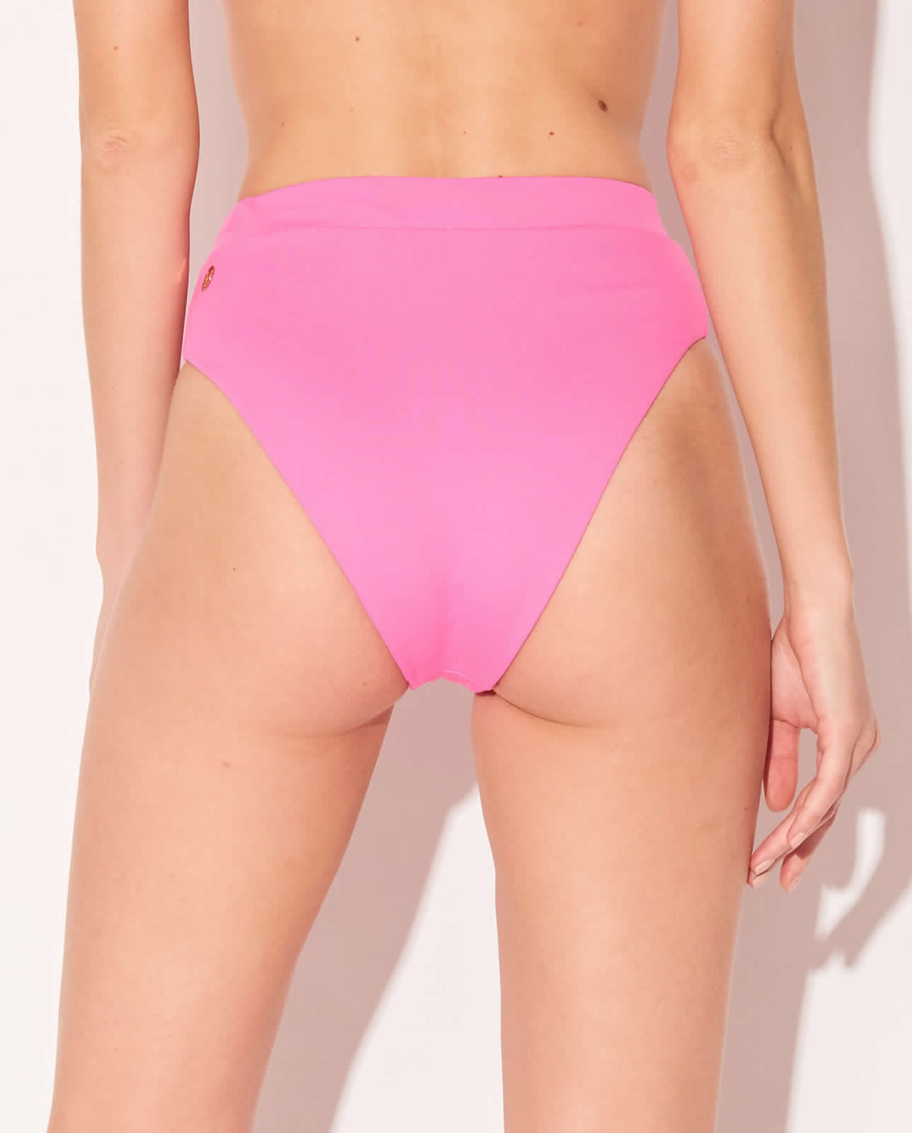 Bikini Bottoms Brazilian High Waist Pink Bottom Alto Rosa