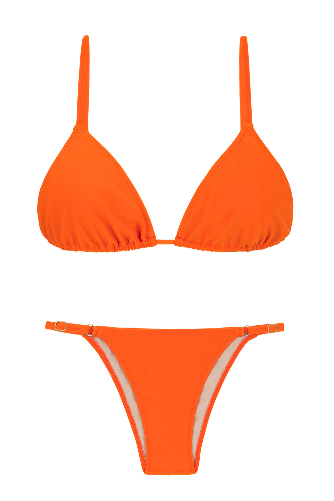 Two Piece Swimwear Orange Adjustable Brazilian Bikini King Arg Fixo