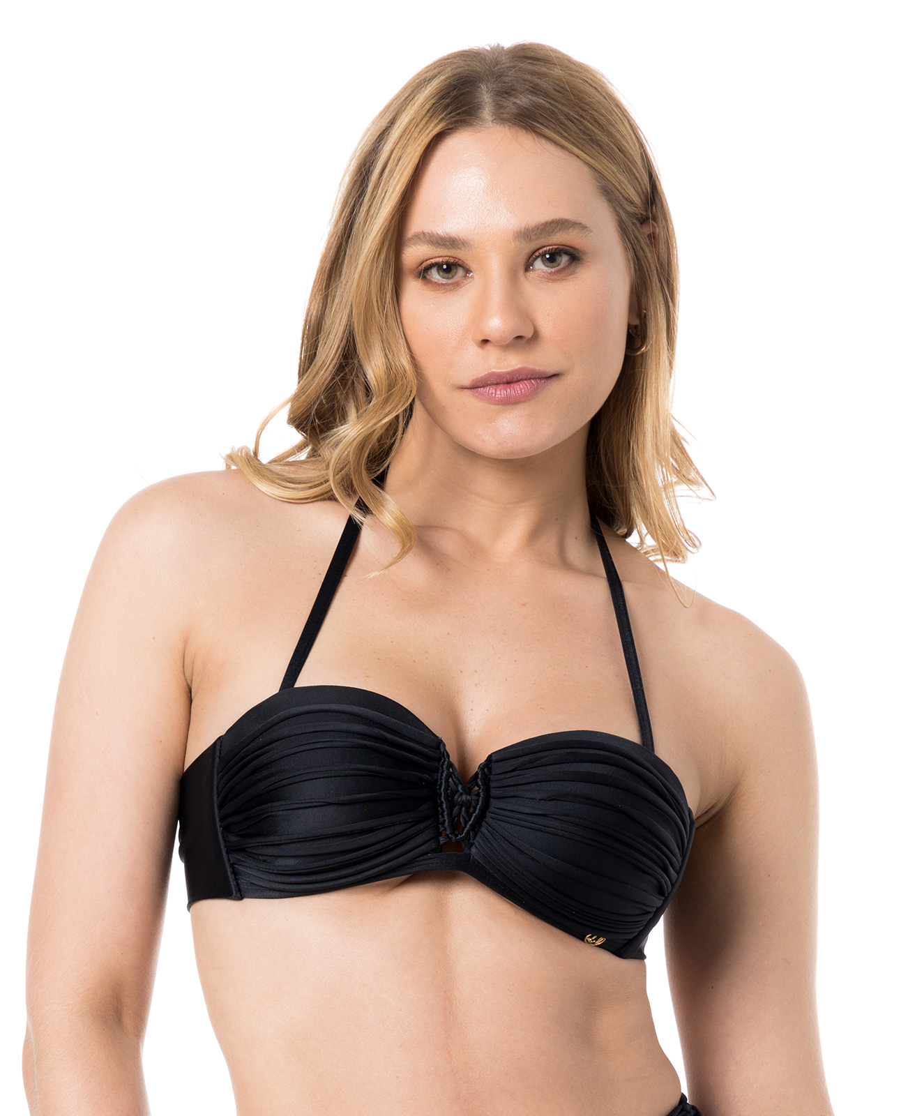 Bikini Tops Top Pants Macrame Liso Preto Brand Lua Morena