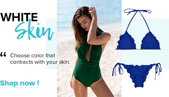The best swimwear colors for white skin