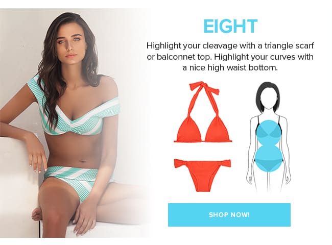 Swimwear for 8-type body  shape