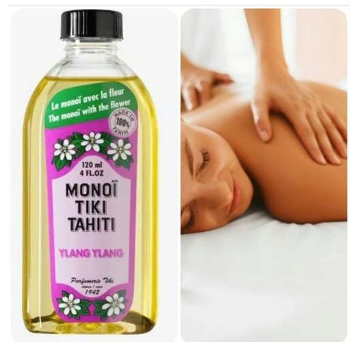Monoi-Öl mit Ylang-Ylang-Duft und Blume, made in Tahiti - TIKI Monoi Ylang Ylang 120 ml