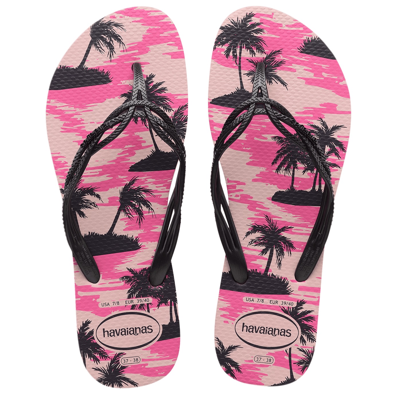 BRAND NEW havaianas kids SIZE 7-8 Thongs Hot Pink 