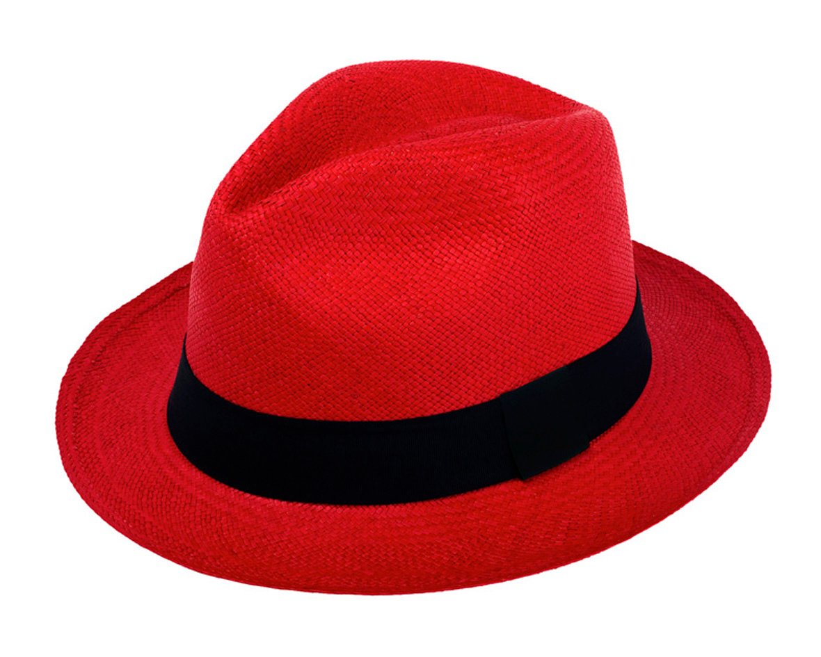 パナマ帽 パナマ帽・パナマハット Classic Red - ブランド De Punta En 