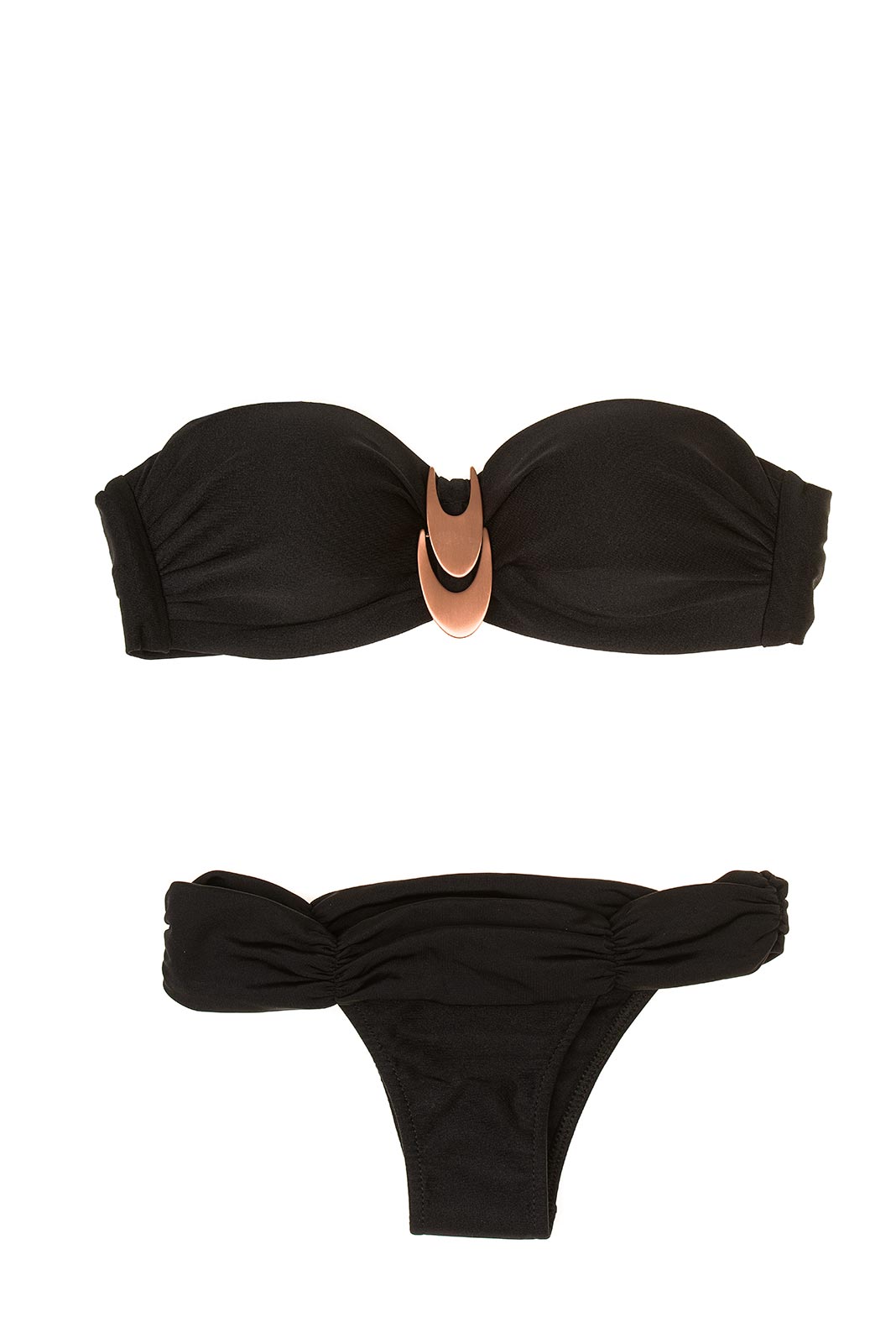 Larissa Minatto Bandeau Bikini - Amazone Black