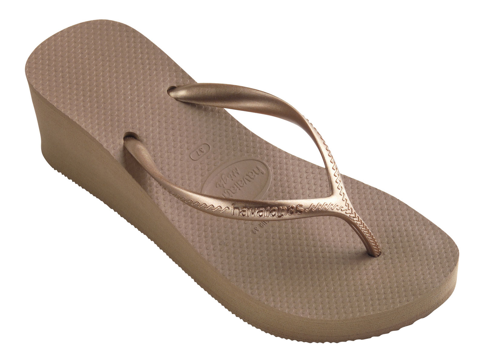 Flip Flops Flip Flops High Fashion Rose Gold Brand Havaianas