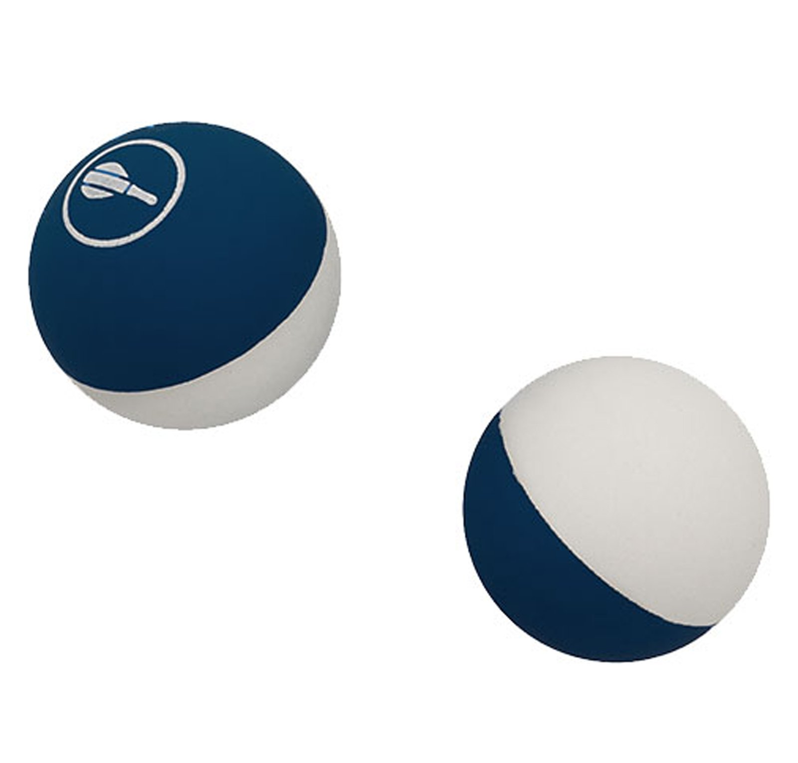 Set Of 2 Navy White Frescobol Balls Ball Set Navy White Frescobol 