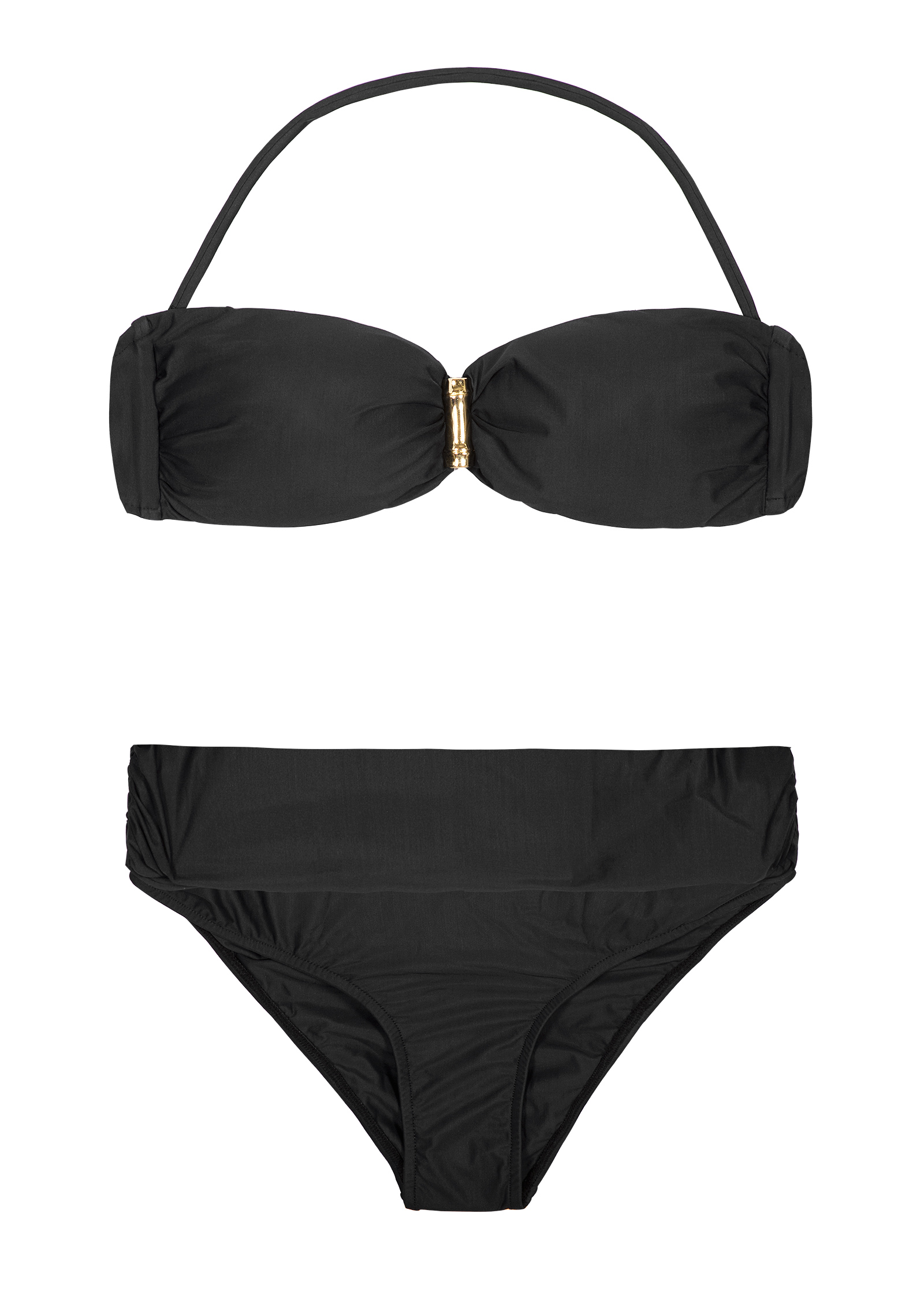 bandeau bikini black