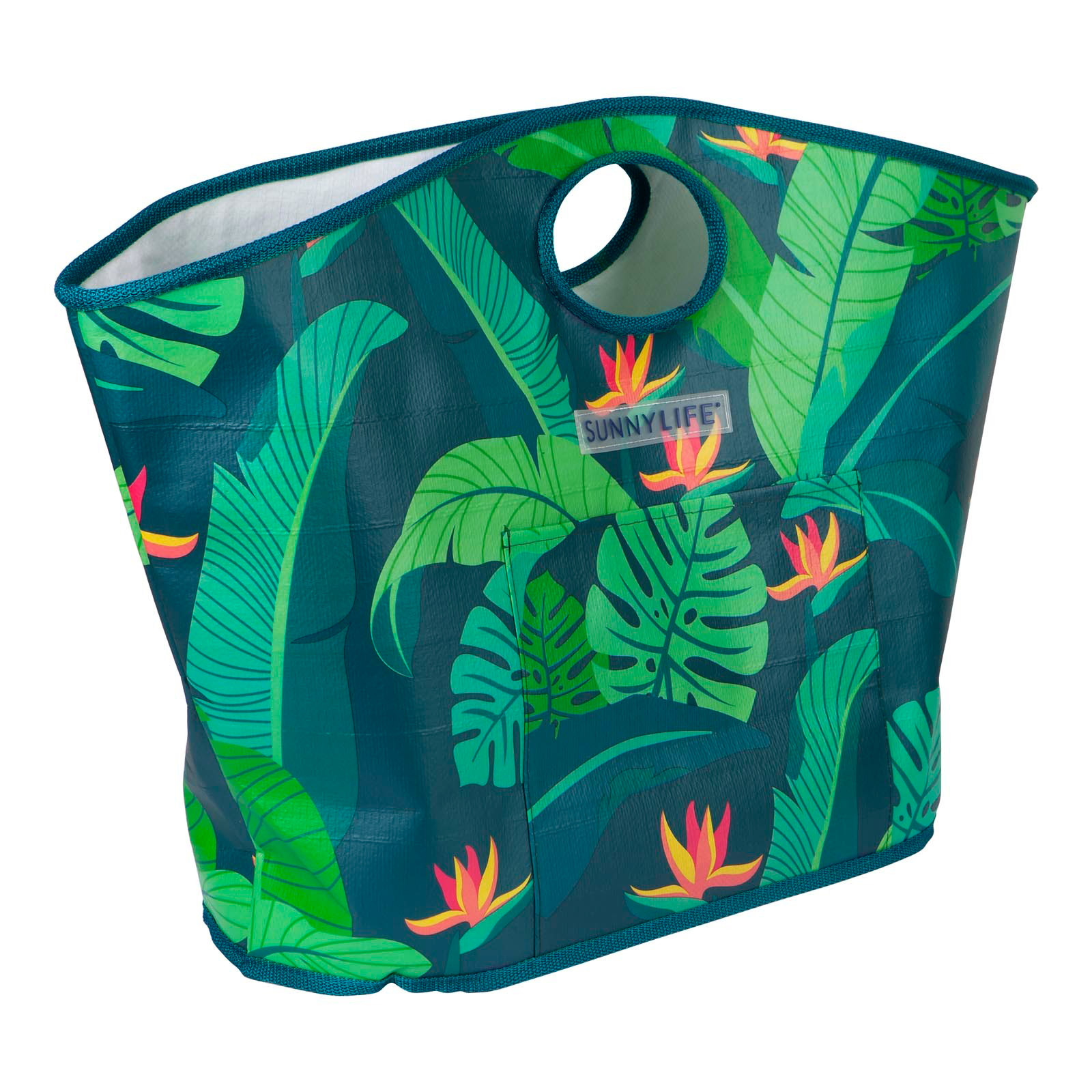 ビーチバッグ 緑のリーフ柄が入った丈夫なトートビーチバッグ - Carryall Bag Monteverde