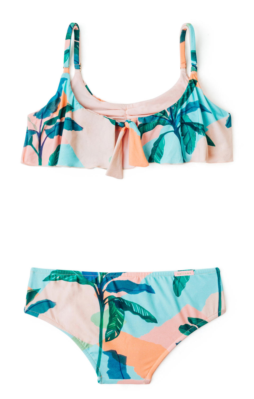 Girl`s Two-piece Swimsuit In Pastels - Biquini Babado Brisa - Salinas
