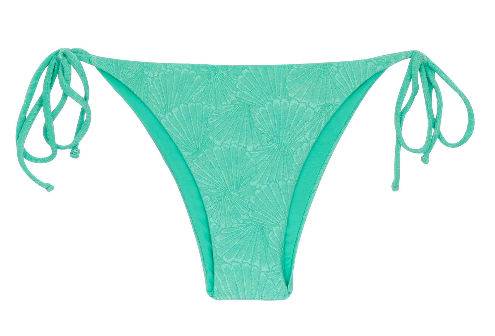 Water Green Bikini Bottom With Shell Pattern - Bottom Atlantis Ibiza ...