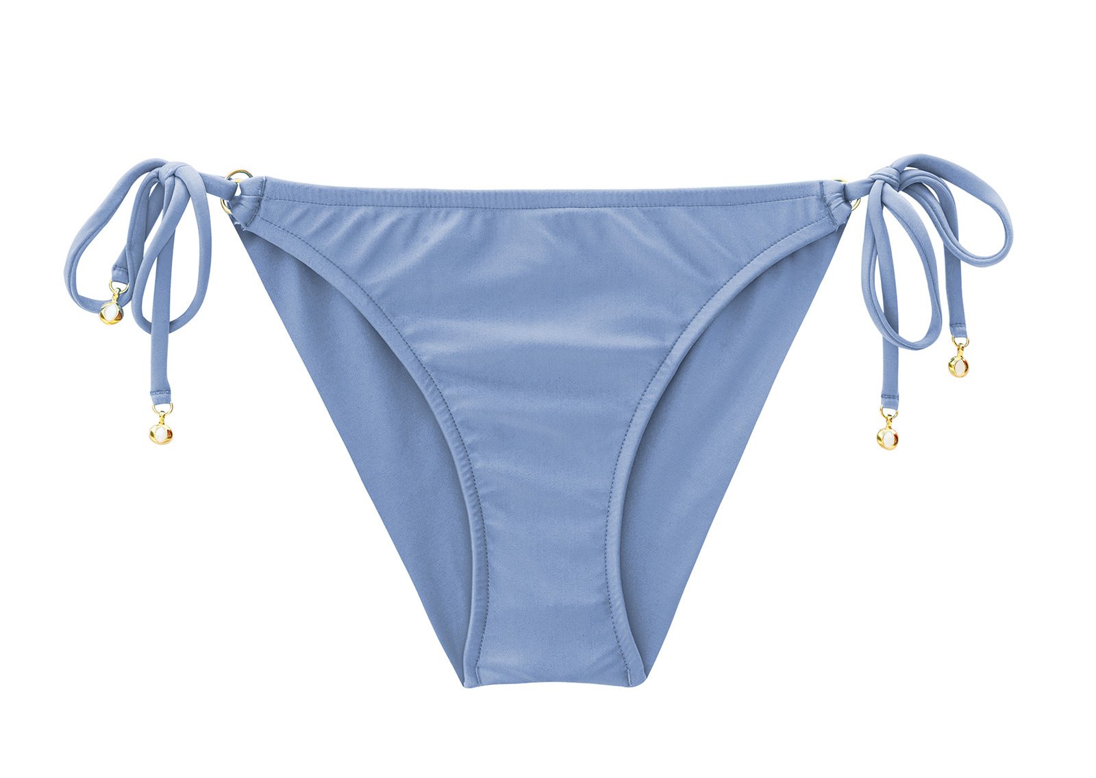 Denim Blue Scrunch Side-tie Bikini Bottom - Bottom Garoa Band Comfort ...
