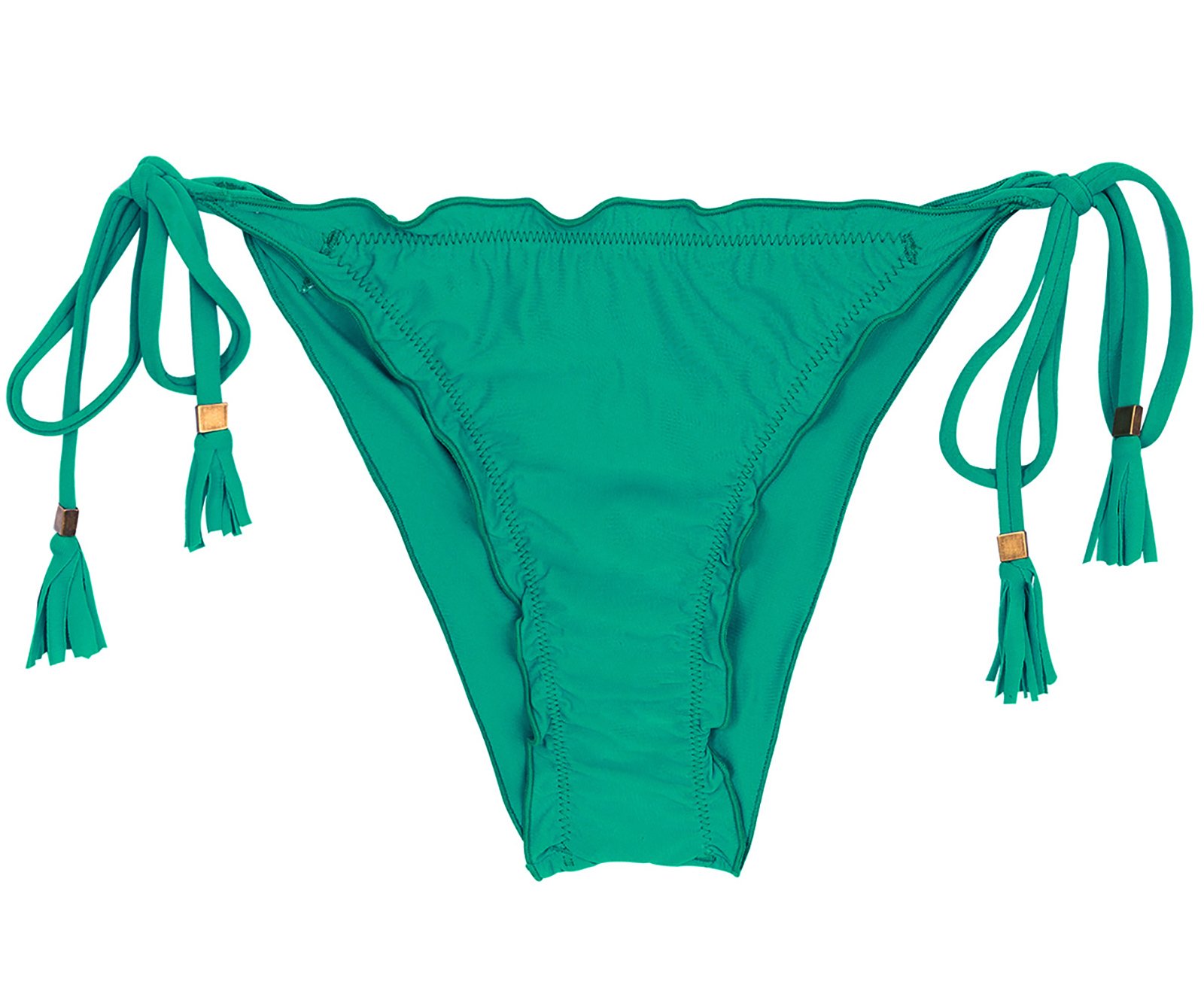 lila Verbinding verbroken Whitney Green Side-tie Scrunch Brazilian Bikini Bottom - Bottom Malaquita Eva - Rio  de Sol