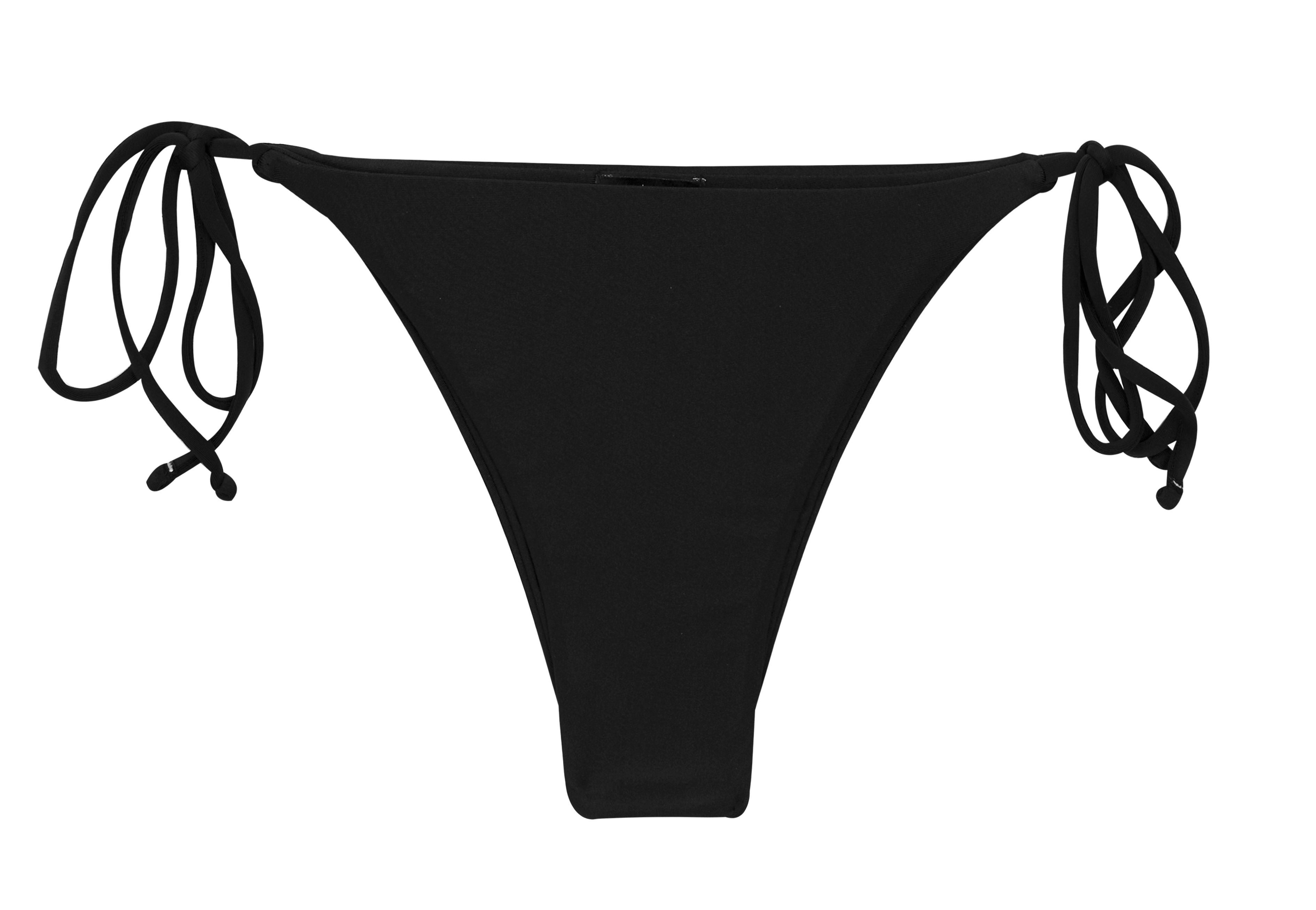 Solid Black Side Tie Brazilian Bikini Bottom Bottom Preto Ibiza Rio De Sol 5418