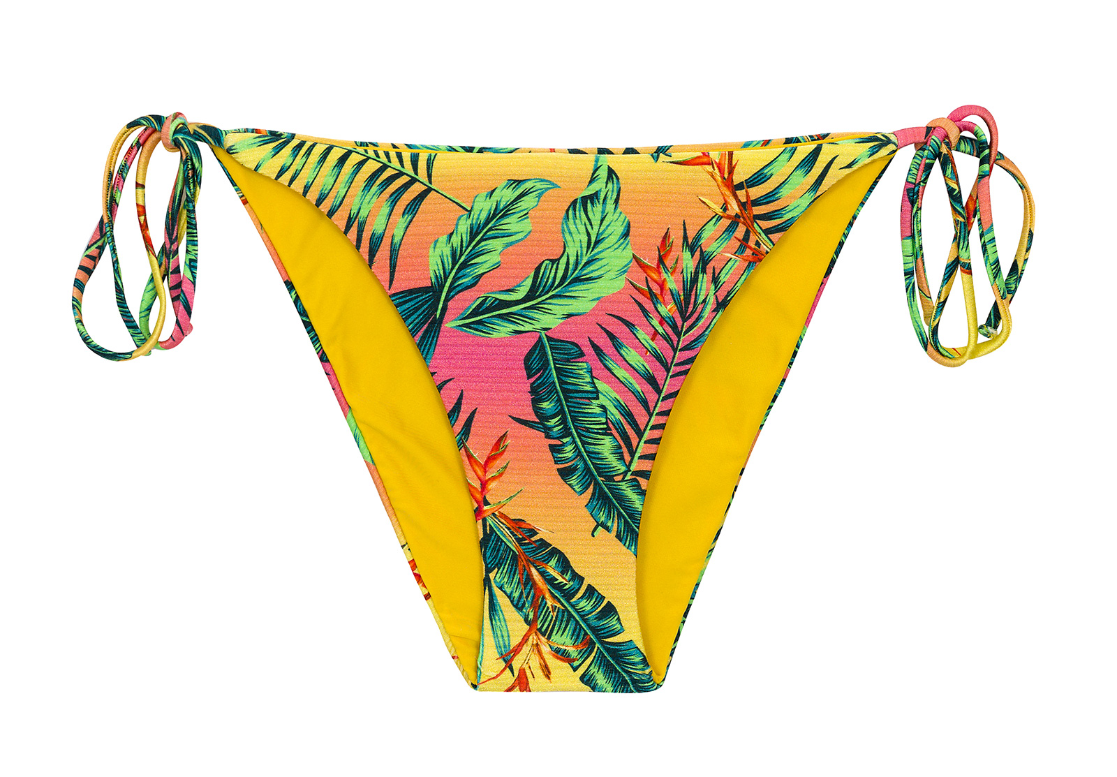 Colorful Tropical Side Tie Bikini Bottom Bottom Sun Sation Ibiza