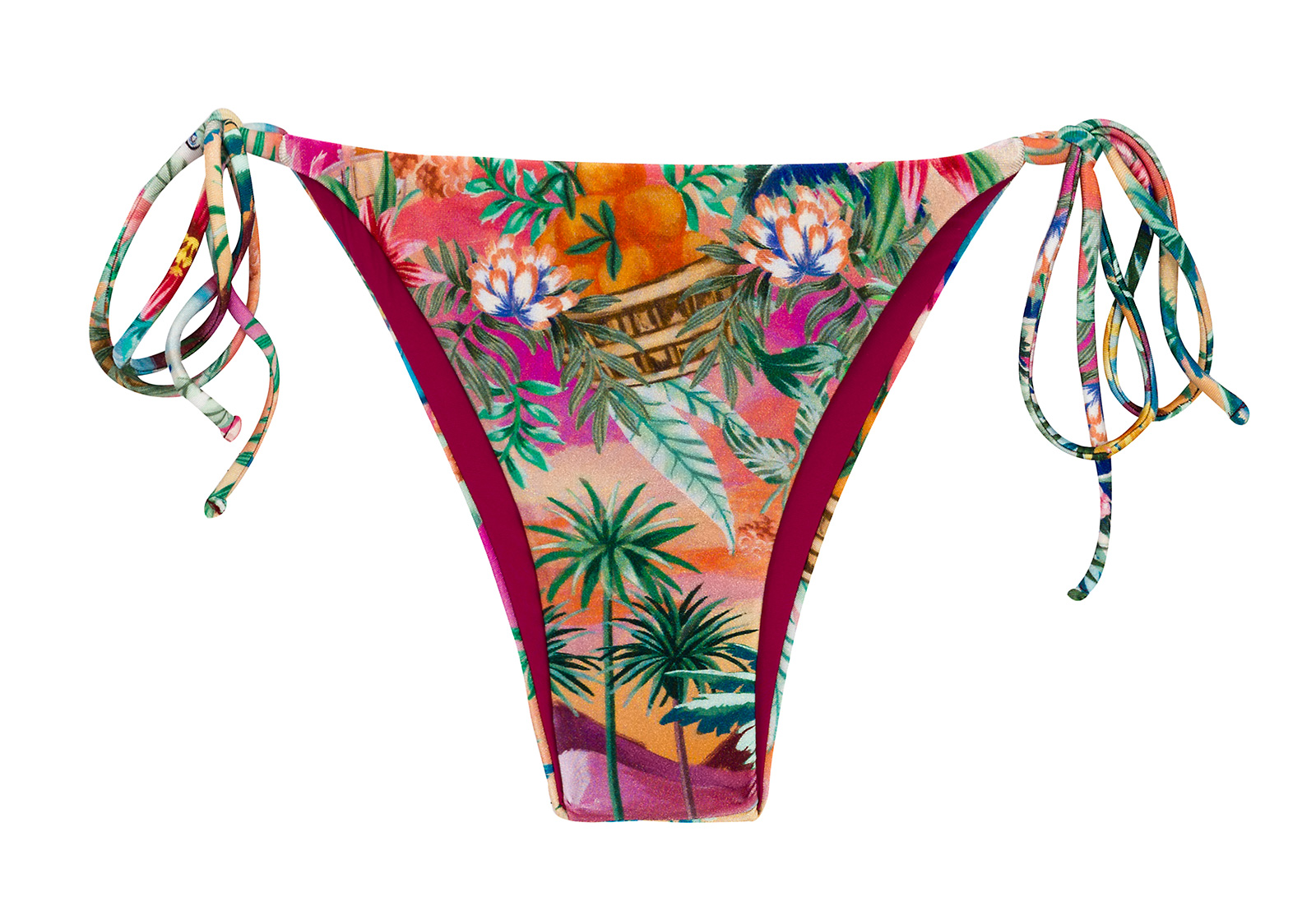 Overname Dusver voering Colorful Tropical Brazilian Bikini Bottom - Bottom Sunset Ibiza - Rio de Sol