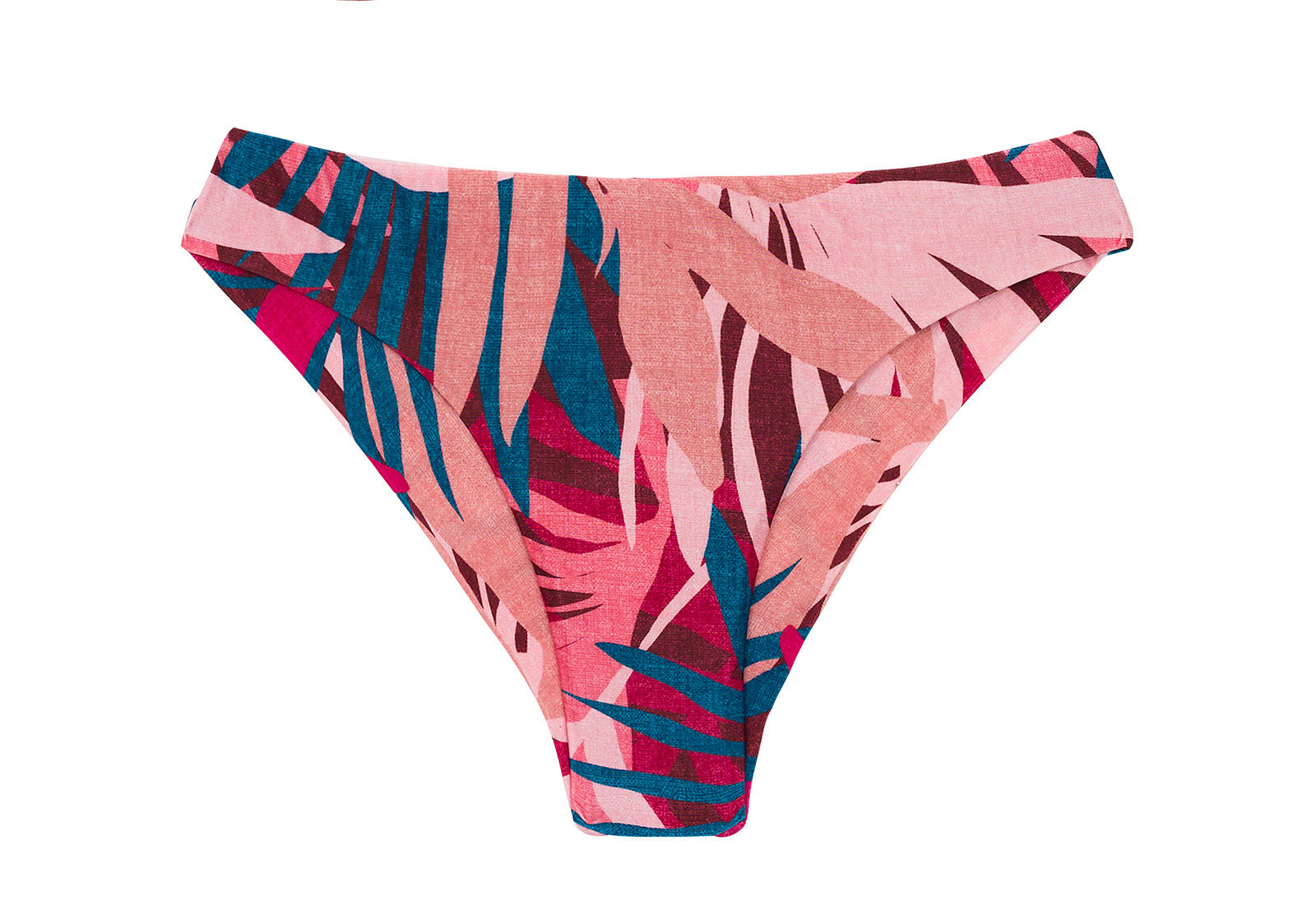 Pink & Blue Brazilian Fixed Scrunch Bikini Bottom - Bottom Yucca Nice ...