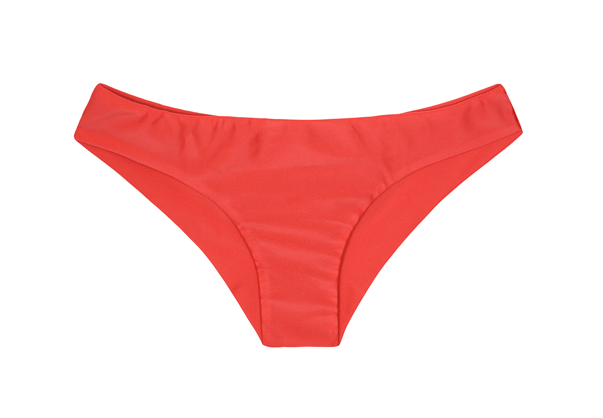 Rio de Sol Empty Back Tight Red Bikini Bottom - Calcinha Sporty Red