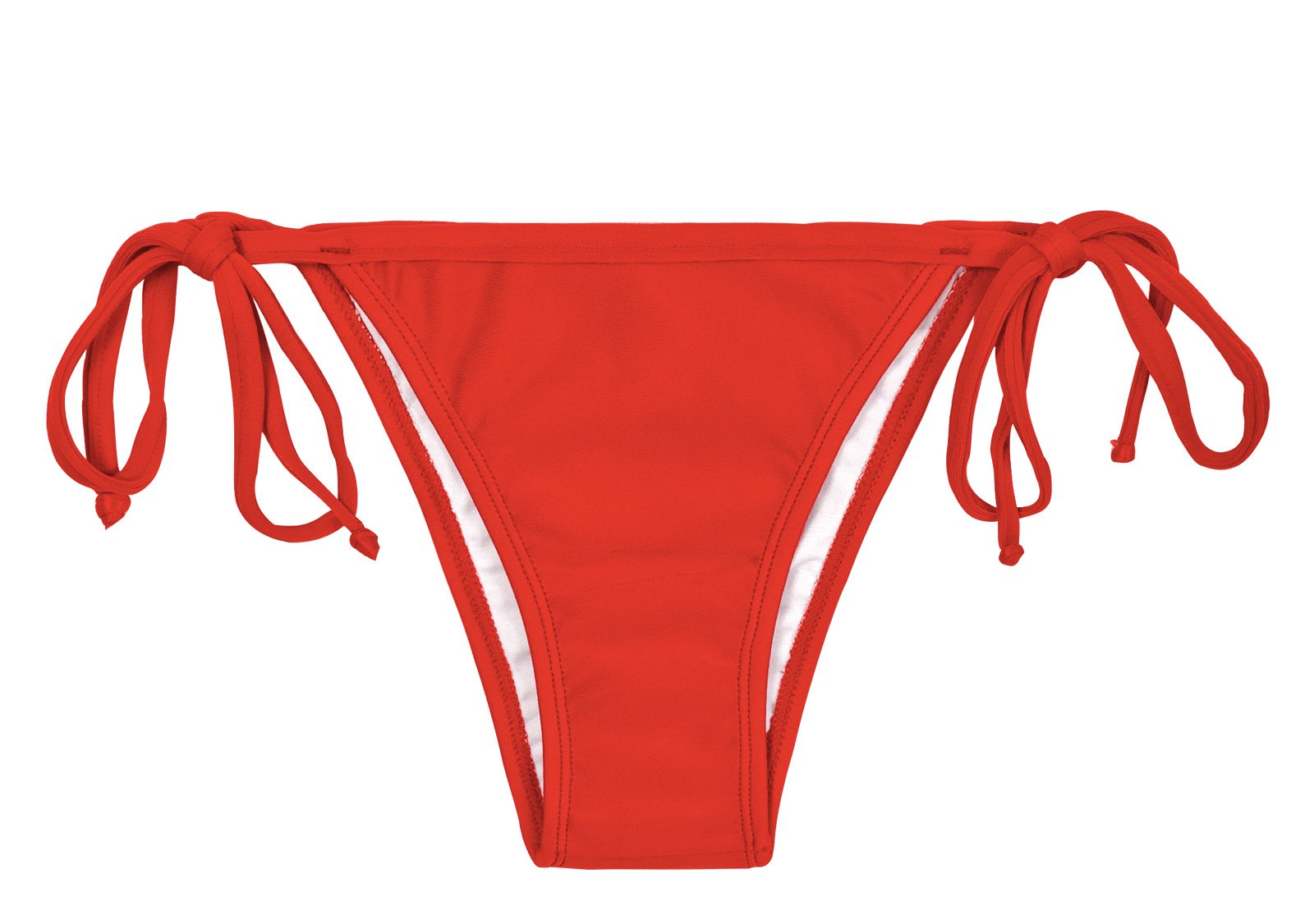 Bikini Bottoms Red Side Tie Tanga Bikini Bottom Red Lacinho