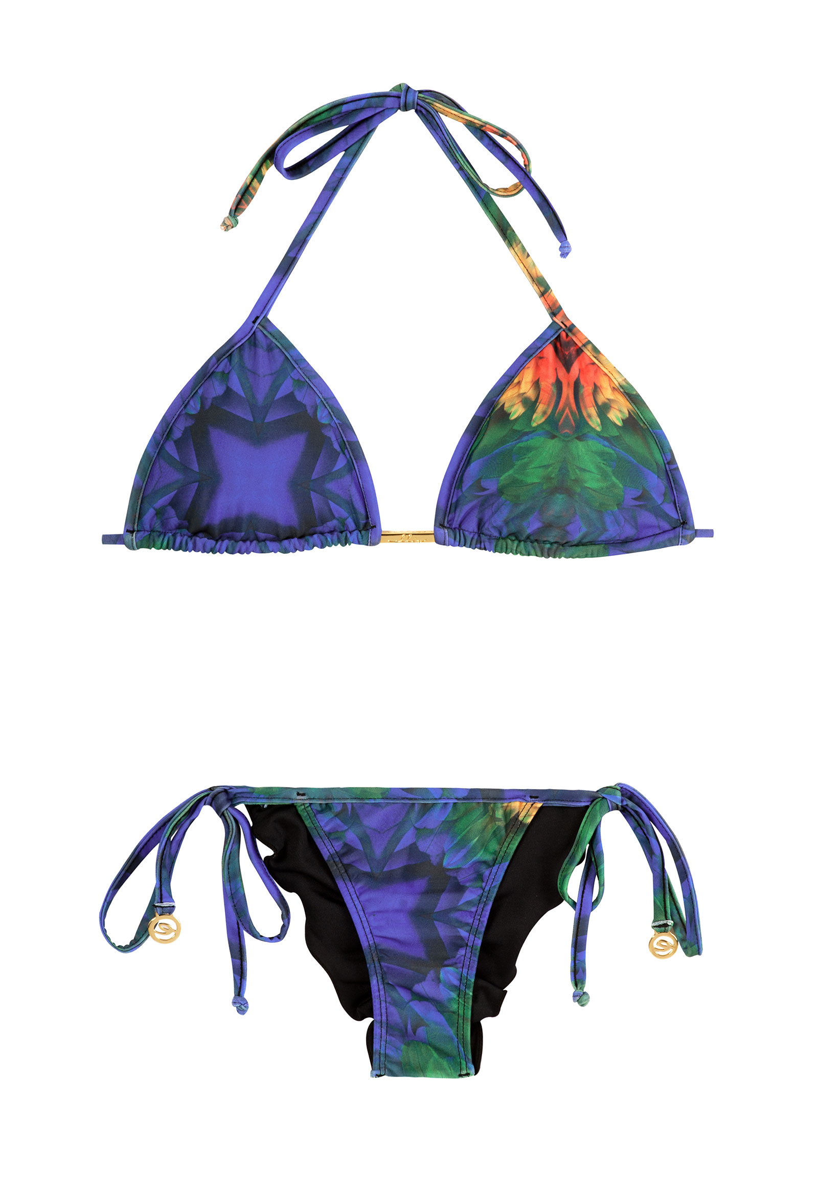 Ellis Beach Wear Tropical 2-piece Scrunch Swimsuit - Arara Brasil