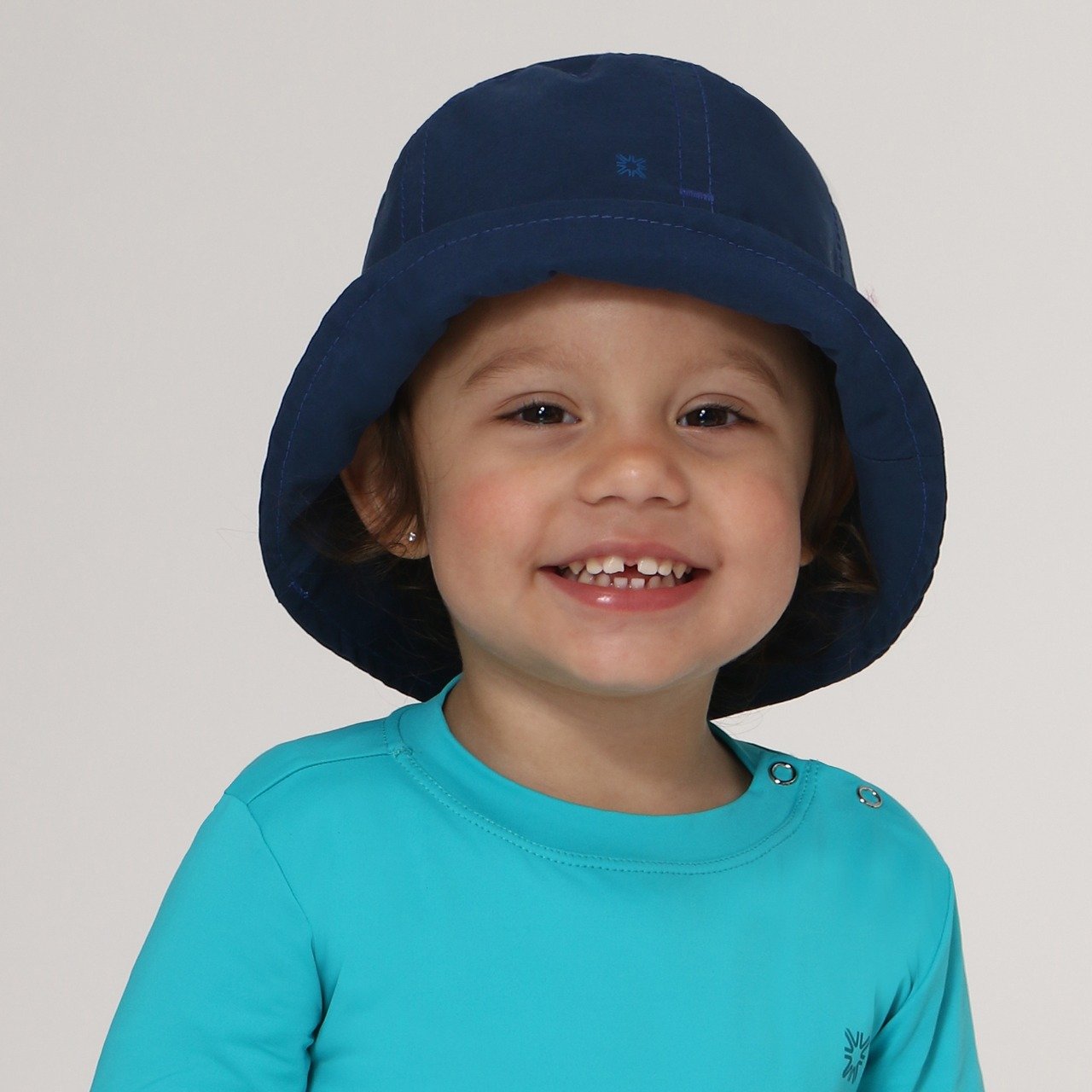 Bucket Napoli Basic Kids Marinho Upf5+ - Brand UV Line
