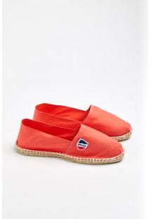 נעלי אספדריל מכותנת ביו בצבע אלמוג - מיוצרות בצרפת - CLASSIQUE 1 - Corail