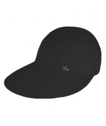 Женская кепка чёрного цвета с эмблемой - VISEIRA CAPRI COLORS PRETO - SOLAR PROTECTION UV.LINE