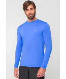 T-shirt homme manches longues bleu roi UPF50 - CAMISETA UVPRO AZUL - SOLAR PROTECTION UV.LINE