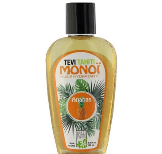 Pineapple scented Tahiti monoi in tattooed bottle - MONOI GOURMAND ANANAS 120ML