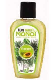 Papaya scented Tahiti monoï, tattooed bottle - MONOI GOURMAND PAPAYE 120ML
