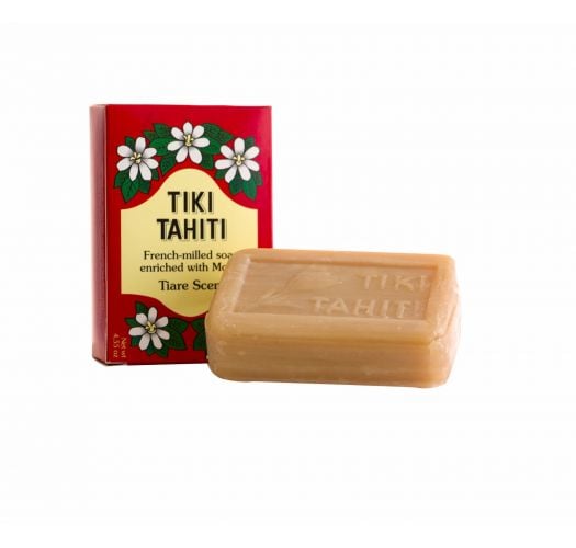 Растительное мыло с 30%-ным содержанием масла монои (экстракта цветков тиаре с Таити) - TIKI SAVON TIARE TAHITI TIARE 130g