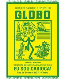 50th anniversary year canga celebrates Biscoito Globo, the cookies and crackers 