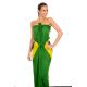 Fringed pareo with the Brazil national flag - CANGA BRASIL