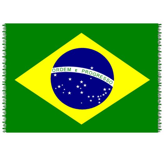 Pareo Pareo Mit Fransen Nationalflagge Brasilien Canga Brasil