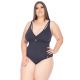 Maillot 1 pice brsilien noir grandes tailles dtails lanires - MAIO STRAPPY MELINDA PRETO