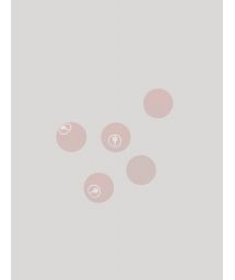 Set of 5  pink nude frescobol balls - 5 BAT BALLS BLUSH PINK