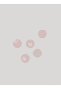 Lot de 5 balles de frescobol rose nude - 5 BAT BALLS BLUSH PINK