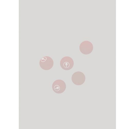 Juego de 5 bolas frescobol rosa nude - 5 BAT BALLS BLUSH PINK