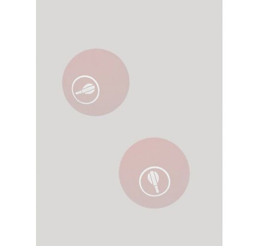 Set of 5 pink nude frescobol balls - 5 BAT BALLS BLUSH PINK