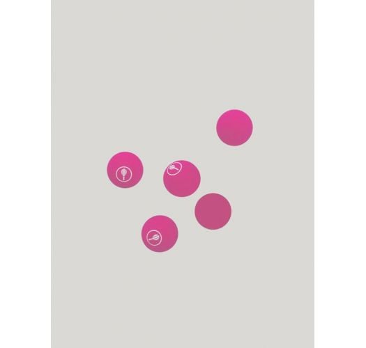 Set of 5 pink frescobol balls - 5 BAT BALLS PINK