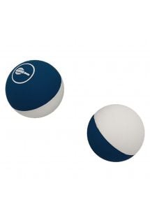 Set of 2 navy / white frescobol balls - BALL SET NAVY WHITE
