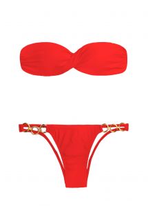Bandeau bikini - RED TORCIDO TRIO