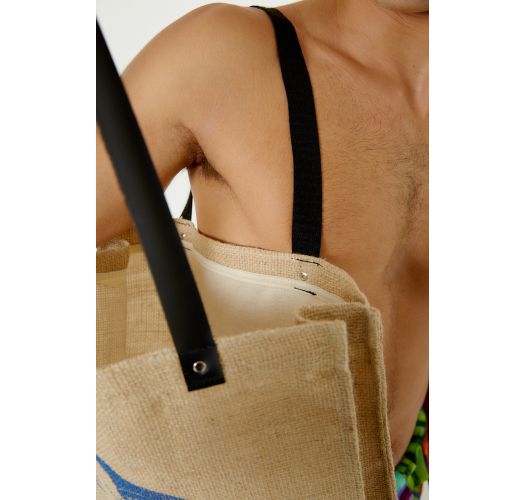 BOLSA TOTE JUTA TUCANO