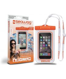 Pochette étanche pour tous smartphones Orange - SEAWAG WHITE & ORANGE WATERPROOF CASE 5.7