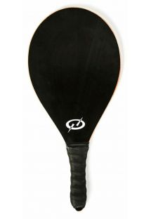Black beach paddle with logo - RAQUETE BASICA PRETO