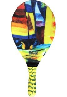 Racchetta paddle frescobol stampa multicolor - RAQUETE FIBRA ESTAMPADA CP15C