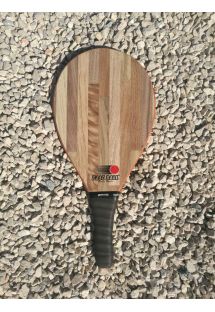 Frescobol racket Style series in light wood - RAQUETE CASTANHO CLARO