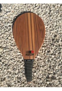 Frescobol-racket Style-serie i mrk tre - RAQUETE CASTANHO ESCURO