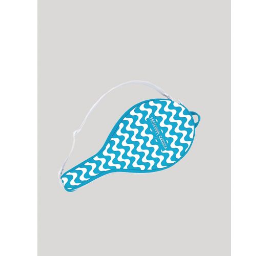 funda Raqueta frescobol azul con estampado de ondas - NEOPRENE BAT CASE COPACABANA SKY BLUE